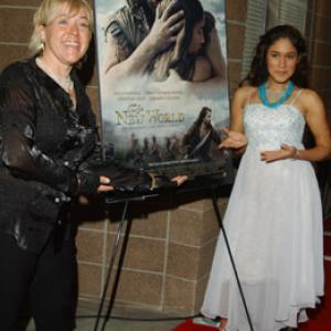 Sarah Green and Qorianka Kilcher at event of The New World 2005