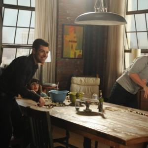 Still of Zooey Deschanel, Max Greenfield and Jake Johnson in New Girl (2011)