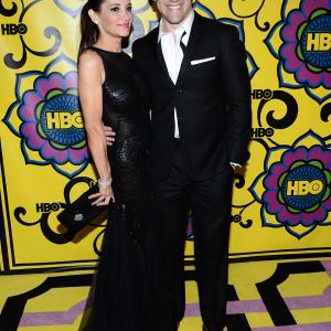 Max Greenfield and Tess Sanchez at event of The 64th Primetime Emmy Awards 2012