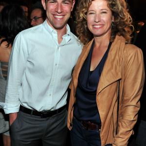 Nancy Travis and Max Greenfield