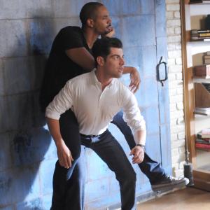 Still of Max Greenfield and Damon Wayans Jr in New Girl 2011