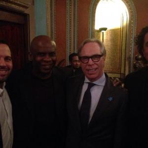 Johnny Greenlaw David Harris Tommy Hilfiger and Paulo Coelho at the opening night gala for the Golden Door International Film Festival 2014