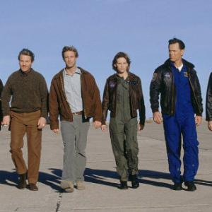 (l to r) Delroy Lindo as Brazzelton, Tcheky Karyo as Serge, Aaron Eckhart as Josh, Hilary Swank as Beck, Bruce Greenwood as Iverson and Stanley Tucci as Zimsky