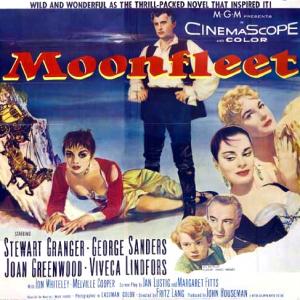 Stewart Granger, George Sanders, Joan Greenwood, Viveca Lindfors and Jon Whiteley in Moonfleet (1955)