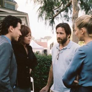 Still of David Duchovny, Sigourney Weaver, Judy Greer and Ioan Gruffudd in The TV Set (2006)