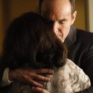 Still of Donzaleigh Abernathy and Clark Gregg in Agents of SHIELD 2013