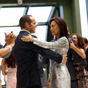 MingNa Wen and Clark Gregg in Agents of SHIELD 2013