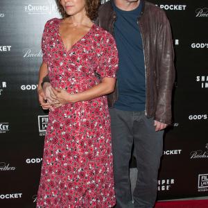 Jennifer Grey and Clark Gregg at event of God's Pocket (2014)