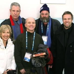 2008 Sundance Film Festival Premiere of Chronic Town Cast members Lin Shaye Ian Gregory Dan Butler Jeff Jensen and JR Bourne Park City Utah 11908
