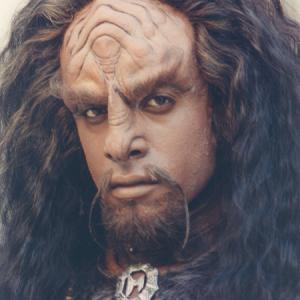 Kevin Grevioux in Klingon makeup