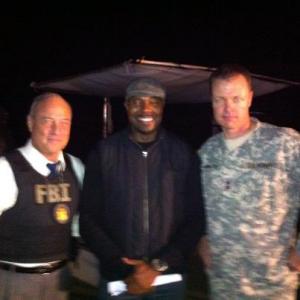 With director Antoine Fuqua on the set of OLYMPUS HAS FALLEN in New Orleans