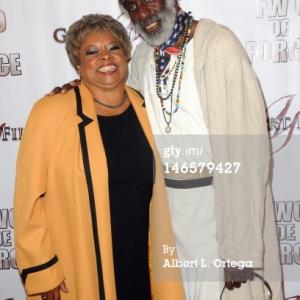 Reatha Grey and Ted Hayes at the premier of Two De Force