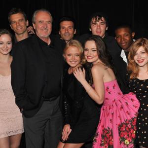 Wes Craven Zena Grey Denzel Whitaker Nick Lashaway Emily Meade Paulina Olszynski and Shannon Maree Walsh at event of My Soul to Take 2010