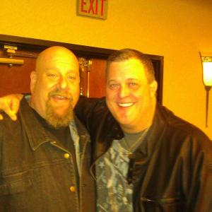 After a comedy benefit show with Billy Gardell.