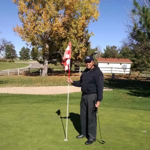 My first  Hole in One  at Harvard Gulch Municipal Golf Course Denver Colorado Par 3 Pitching Wedge