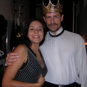 Catalina Sandino Moreno (Academy Award Nominee for Best Actress for her role in Maria Full of Grace, 2004) & Jerry Griffin after a performance of King John in New York City.