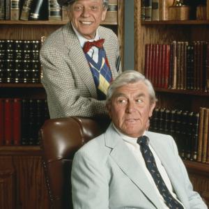Still of Andy Griffith and Don Knotts in Matlock 1986
