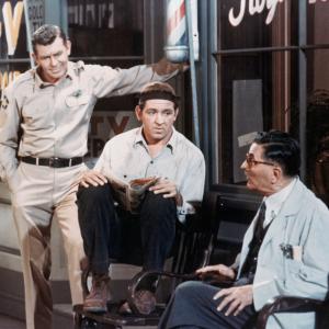 Still of Andy Griffith George Lindsey and Howard McNear in The Andy Griffith Show 1960