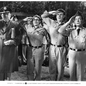 Still of Nick Adams Andy Griffith and Myron McCormick in No Time for Sergeants 1958
