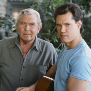 Still of Andy Griffith and Randy Travis in Matlock 1986