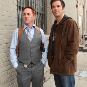 Still of Scott Grimes and Michael Weatherly in NCIS: Naval Criminal Investigative Service (2003)