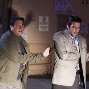 Still of Greg Grunberg and Zachary Quinto in Herojai 2006