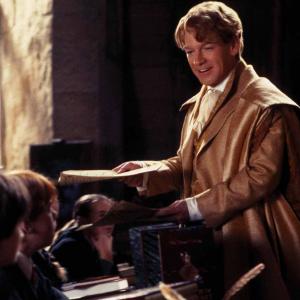 Still of Kenneth Branagh, Rupert Grint and Daniel Radcliffe in Haris Poteris ir paslapciu kambarys (2002)