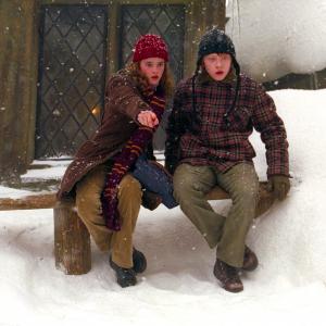 Still of Rupert Grint and Emma Watson in Haris Poteris ir Azkabano kalinys 2004