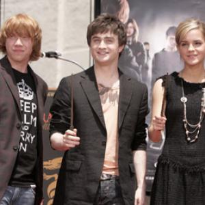 Rupert Grint Daniel Radcliffe and Emma Watson