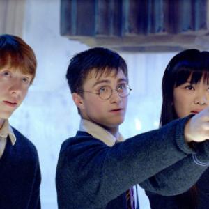 Still of Rupert Grint Daniel Radcliffe and Katie Leung in Haris Poteris ir Fenikso brolija 2007