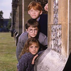Top to Bottom Ron Harry and Hermione