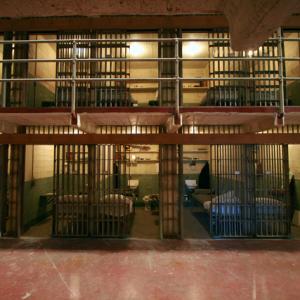 Prison cells with fully operational doors  Built on stage in Vancouver for ALCATRAZ