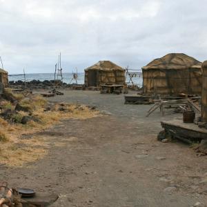 Decoy yurt village Set built on location for LOST