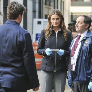 Still of Nathan Fillion Arye Gross and Stana Katic in Kastlas 2009