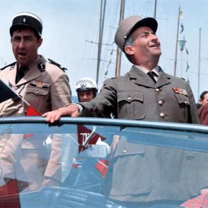 Still of Louis de Funs Guy Grosso Jean Lefebvre and Michel Modo in The Troops of St Tropez 1964