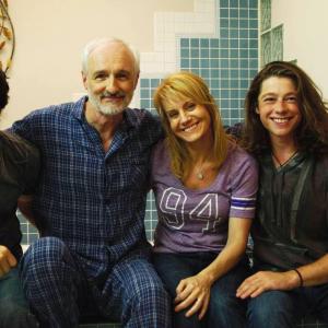 Michael Worth Michael Gross Eileen Grubba and David Topp The cast of Por Father by Linda Palmer