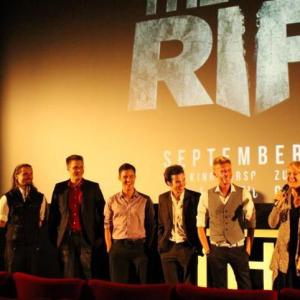 Eileen Grubba Robert Kouba and team at the premiere of The Rift in Zurich Switzerland