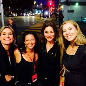 Frameline Film Festival Suzanne Guacci with Karen Sillas Traci Dinwiddie and Yvonne Jung