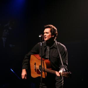 As Johnny Cash in the workshop production of 