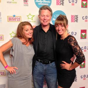 Timothy Guest with Kali Cook (left) and Colleen Boag (right) at the 2013 Holly Shorts Film Festival.