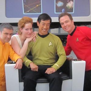 Darrel Guilbeau Alena Van Arendonk Grant Imahara and Chris Doohan in the Star Trek Continues vignette