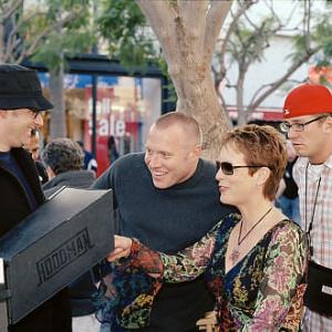 Director Mark Waters far left producer Andrew Gunn second from left and Jamie Lee Curtis second from right