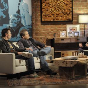 Still of James Gunn, Chris Hardwick and Patton Oswalt in Talking Dead (2011)