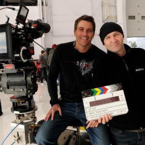 DirectorWriter Mike Gunther with Director of Photography Steve Gainer for the movie Setup