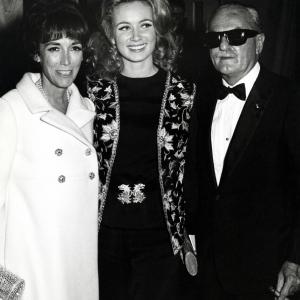 Helen Gurley Brown, Geneviève Gilles and Darryl F. Zanuck