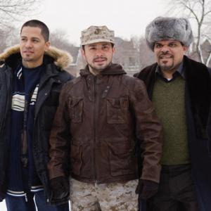 Still of Freddy Rodríguez, Luis Guzmán and Jay Hernandez in Nothing Like the Holidays (2008)