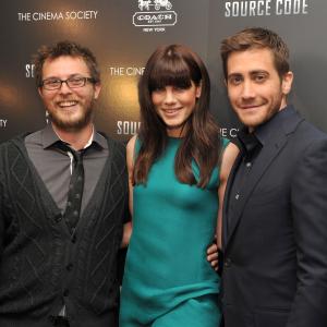 Jake Gyllenhaal Michelle Monaghan and Duncan Jones at event of Iseities kodas 2011