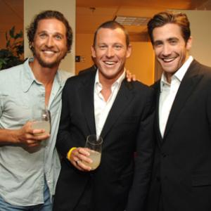 Matthew McConaughey, Lance Armstrong and Jake Gyllenhaal