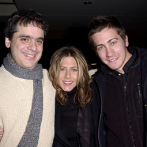 Jennifer Aniston, Miguel Arteta and Jake Gyllenhaal at event of The Good Girl (2002)