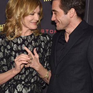 Rene Russo and Jake Gyllenhaal at event of Nightcrawler 2014